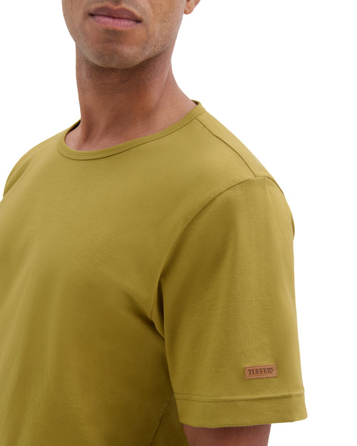 T-shirt Homme 100% Coton Bio Olive - Atelier Tuffery