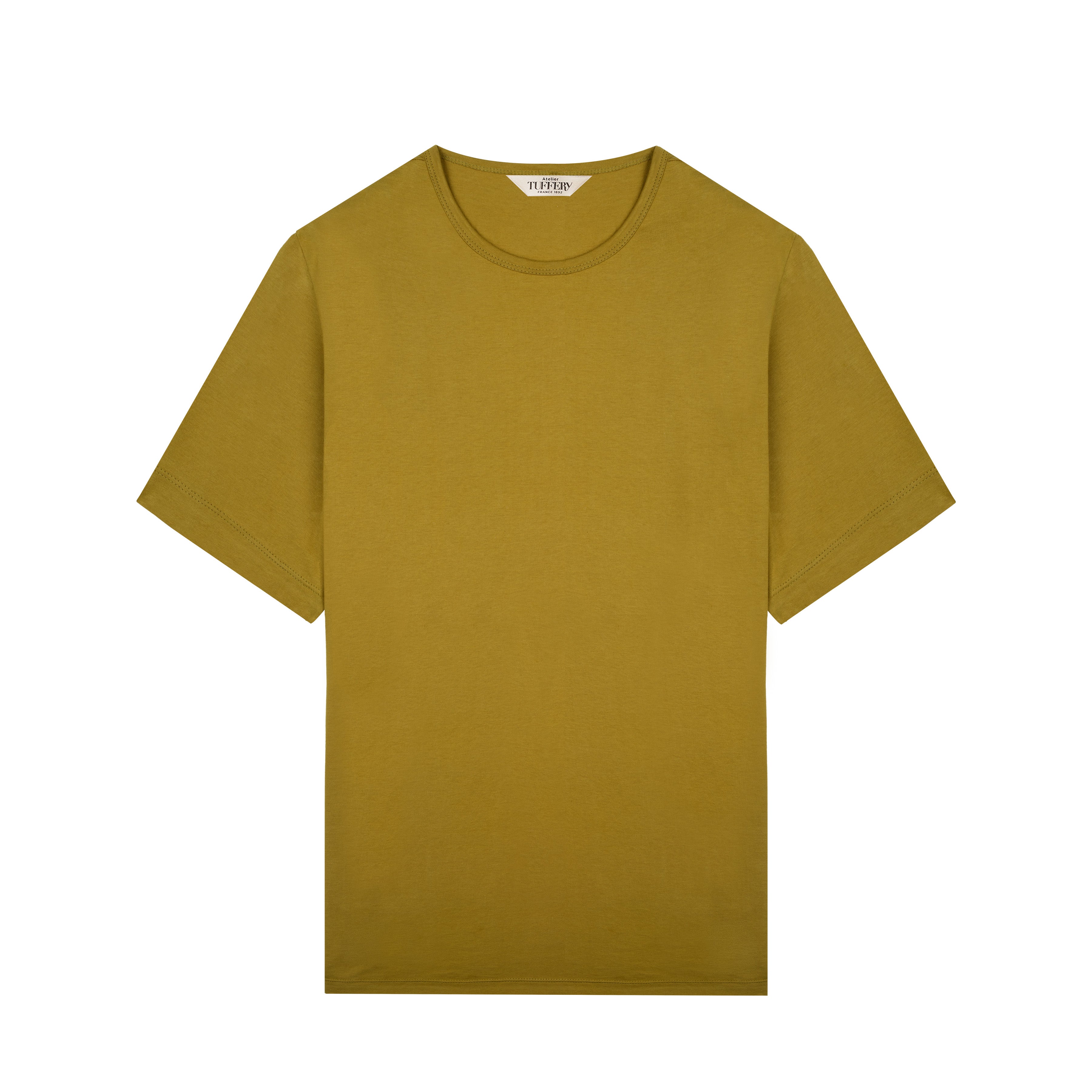 Men’s 100% organic cotton olive T-shirt | Atelier Tuffery