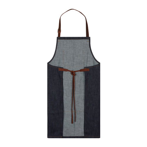 Long raw denim apron - Atelier Tuffery