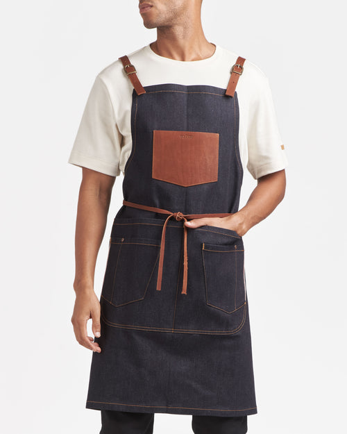 Tablier long en jean Brut Selvedge - Atelier Tuffery