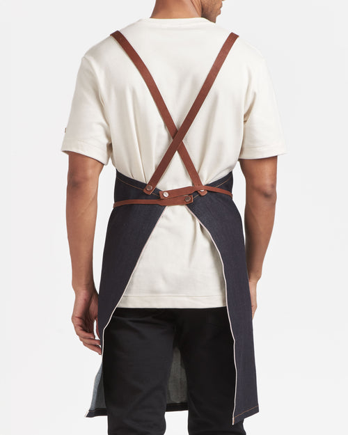 Tablier long en jean Brut Selvedge - Atelier Tuffery