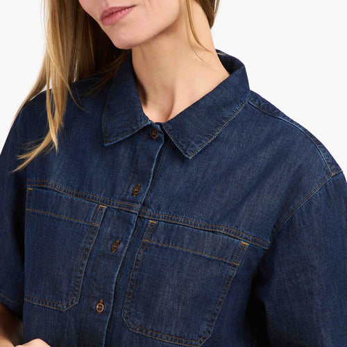 Top Femme court Stonewashed - Mont-Lozère - Atelier Tuffery