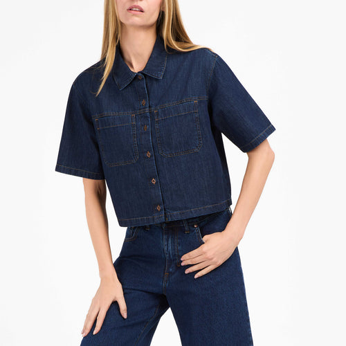 Top Femme court Stonewashed - Mont-Lozère - Atelier Tuffery