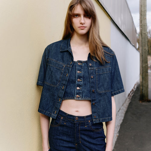 Top Femme court Stonewashed - Mont-Lozère - Atelier Tuffery