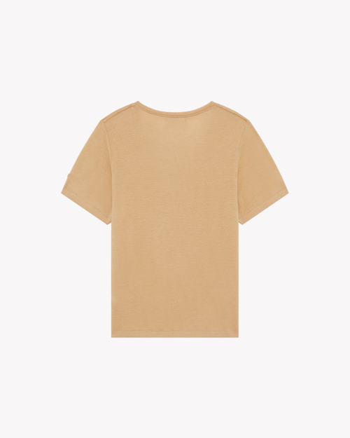 T-shirt femme laine française café - Atelier Tuffery