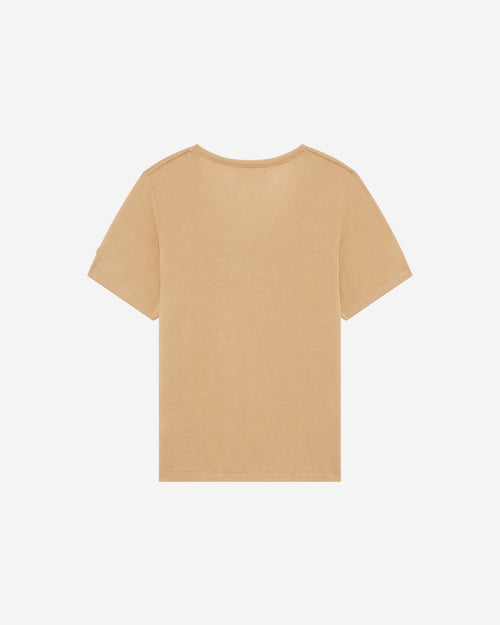 T-shirt femme laine française café - Atelier Tuffery