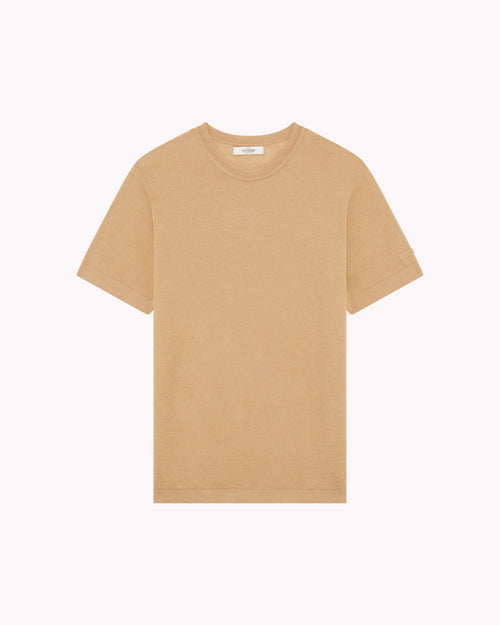 T-shirt Homme laine française café - Atelier Tuffery