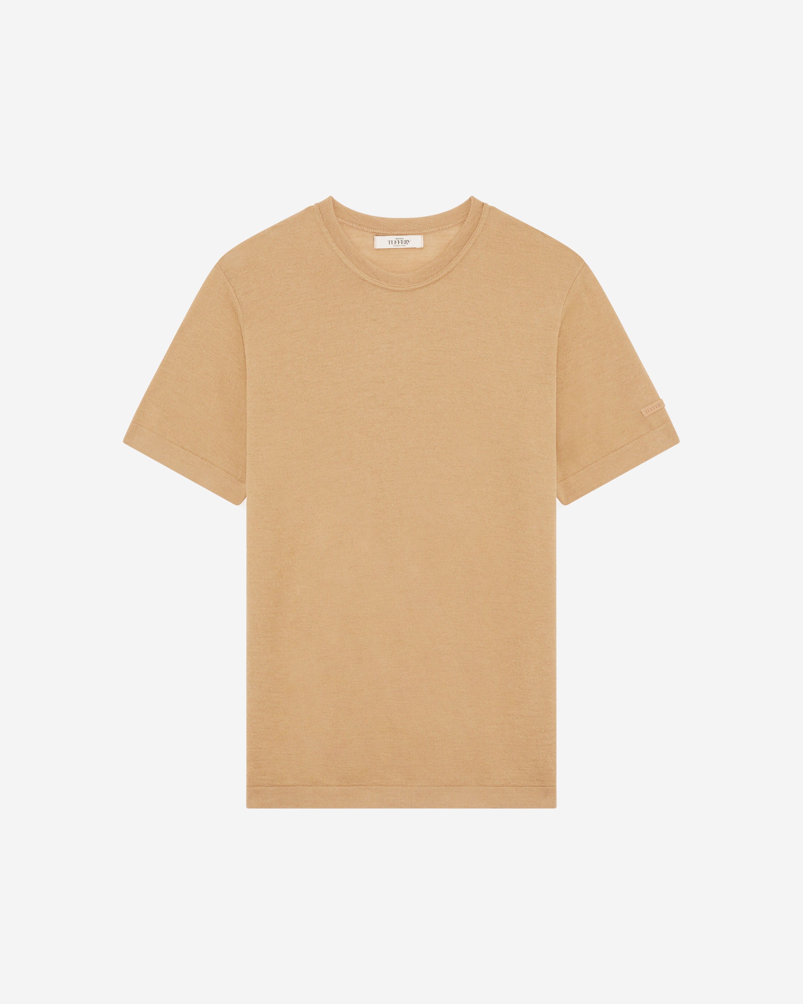 T-shirt Homme laine française café | Atelier Tuffery