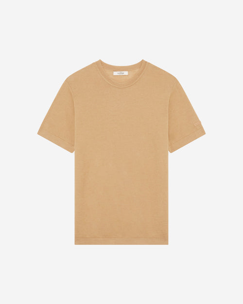 T-shirt Homme laine française café - Atelier Tuffery