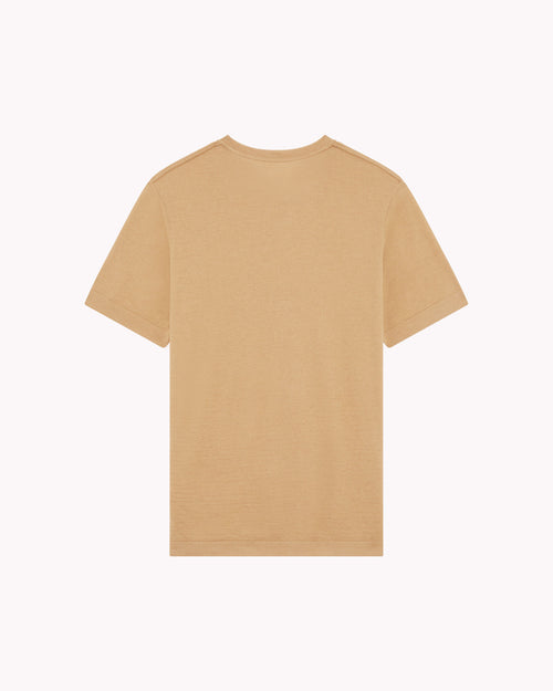 T-shirt Homme laine française café - Atelier Tuffery