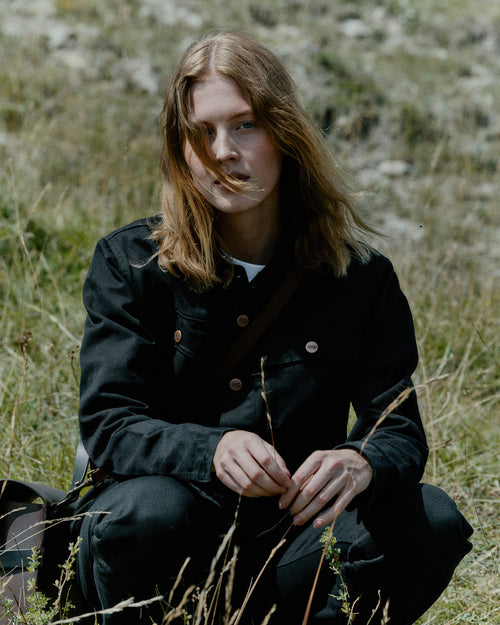 ジェンダーレス デニムジャケット ブラック - Le Tuff’s - Atelier Tuffery