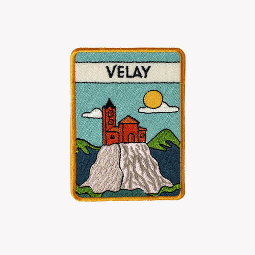 Embroidered patch: On the Stevenson Trail - Le Velay - Atelier Tuffery