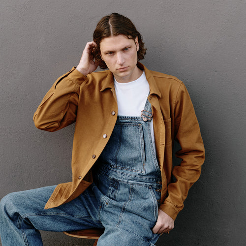 Veste homme courte Camel - Méjean - Atelier Tuffery