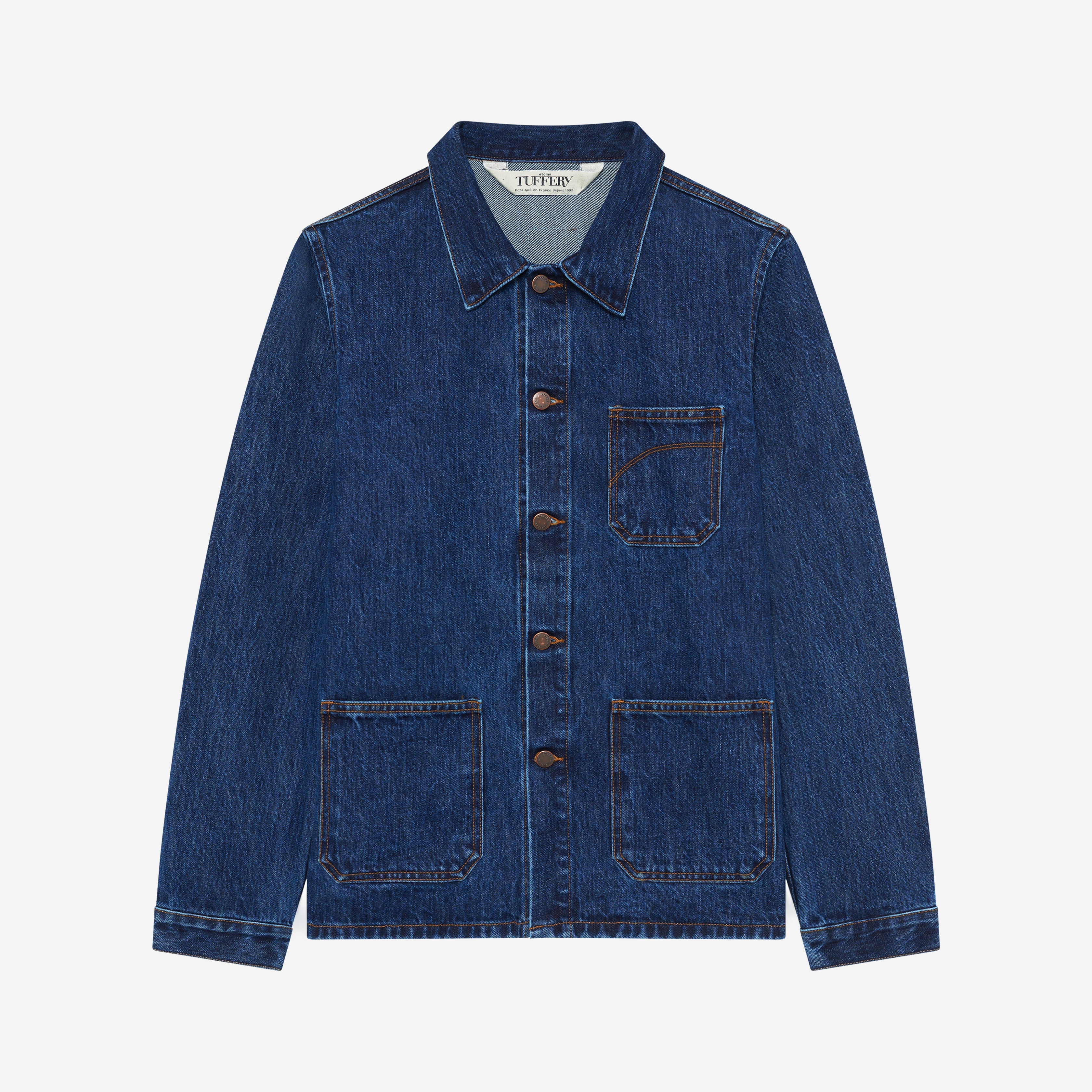 Veste Homme droite stonewashed - Méjean | Atelier Tuffery