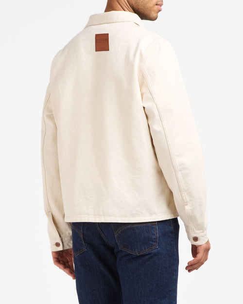 Men’s ecru denim jacket - Méjean - Atelier Tuffery