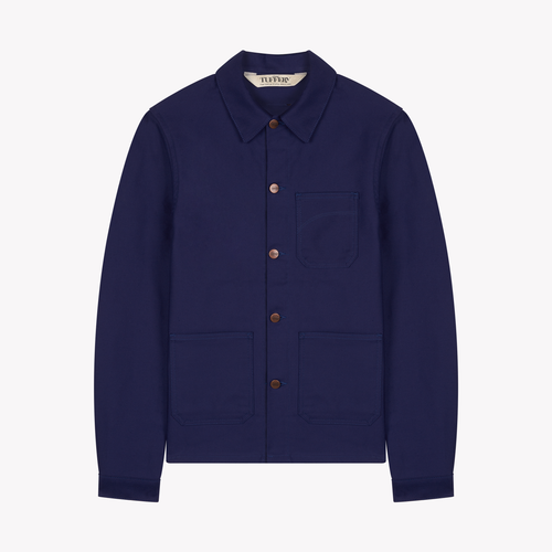 Men’s cropped moleskin denim jacket - Méjean - Atelier Tuffery
