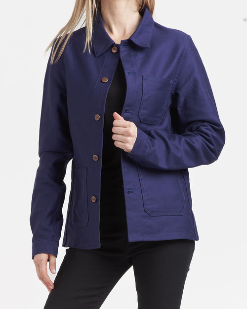 Veste femme en jean courte Moleskine - Méjean - Atelier Tuffery