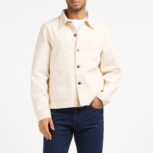 Veste homme en jean Écru - Méjean - Atelier Tuffery