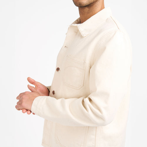 Veste homme en jean Écru - Méjean - Atelier Tuffery