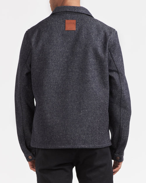 Veste homme en jean Laine Française - Méjean - Atelier Tuffery